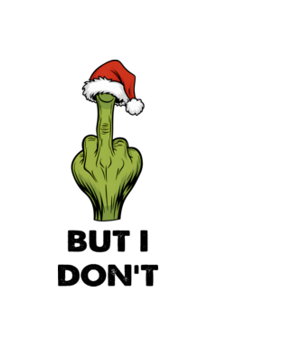 Szeretem a karácsonyi páros pólókat, de én nem Grinch Fehér pólóra angol minta fekete pólón
