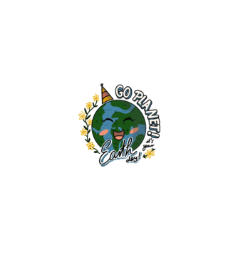 Go planet minta fehér/piros pólón