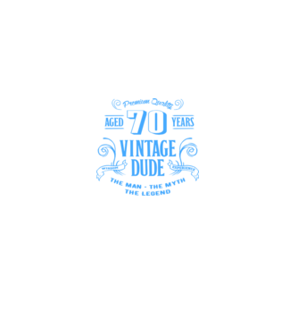 Vintage Dude - 70 minta türkiz pólón