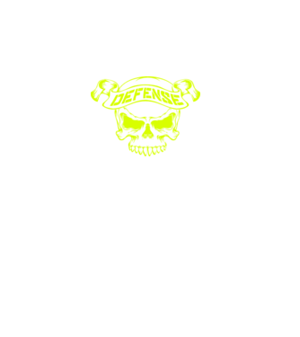 defense skull minta fekete pólón