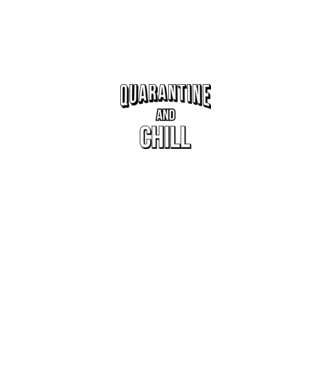 Quarantine and chill minta piros pólón