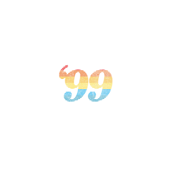 Retro születésnap 1999 minta fehér pólón