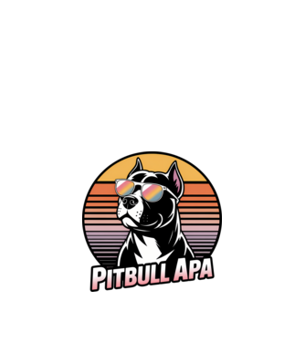 Pitbull Apa minta fekete pólón