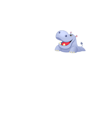 Cute Hippo minta neonsárga pólón