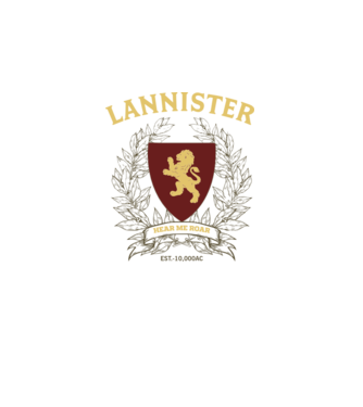 Lannister  minta sötétszürke pólón