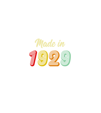 made in 1929 retro minta fekete pólón