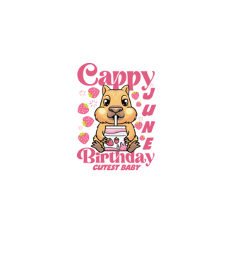 Cappy Birthday June minta fehér pólón