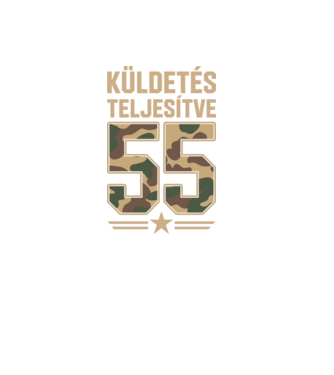 Küldetés teljesítve 55 minta fekete pólón