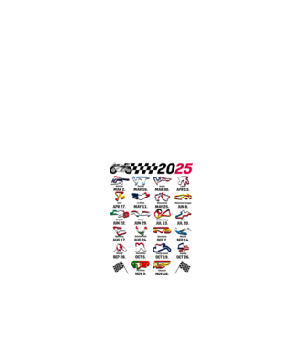 MOTOGP 25 CALENDAR fehér alapra minta fehér pólón