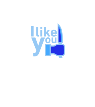 I like you minta fehér/piros pólón
