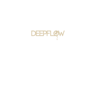 DeepFlow minta fekete pólón