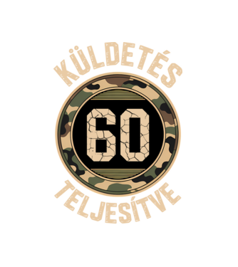 Küldetés teljesítve 60 minta fekete pólón