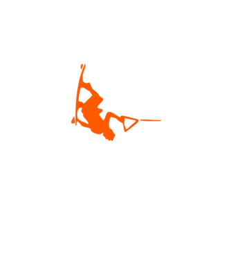 Wakeboard minta fehér pólón