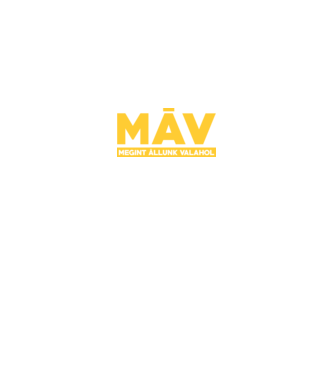 MÁV már megit állunk valahol minta királykék pólón