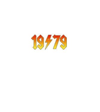 Rock születésnap 1979 Január minta fekete pólón