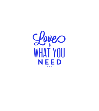 love what u need minta szürke pólón