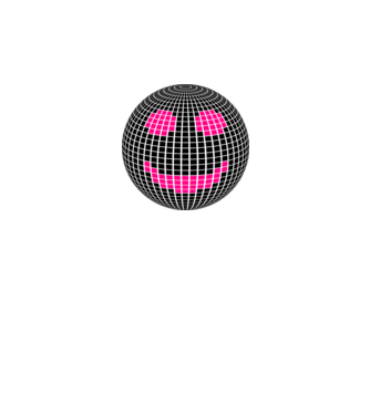 Disco Smile minta homokszín pólón