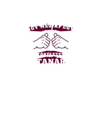 Így néz ki egy tökéletes TANÁR minta fekete pólón