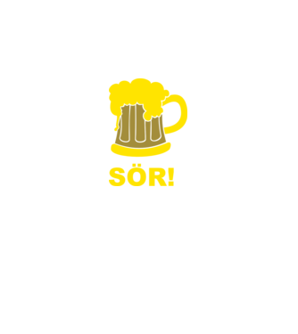 SÖR! minta szürke pólón