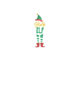 Elf family baby minta fehér pólón