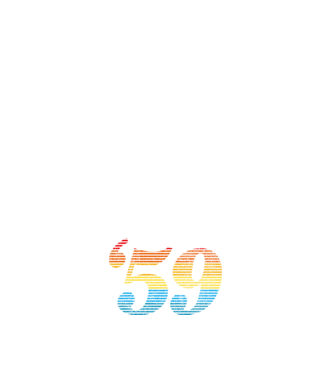 Retro születésnap 1959 minta sötétkék pólón