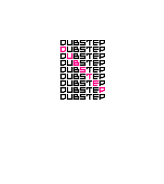 Dubstep Pattern minta sötétkék pólón