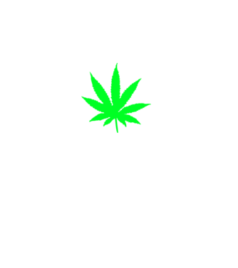 marijuana minta fekete pólón