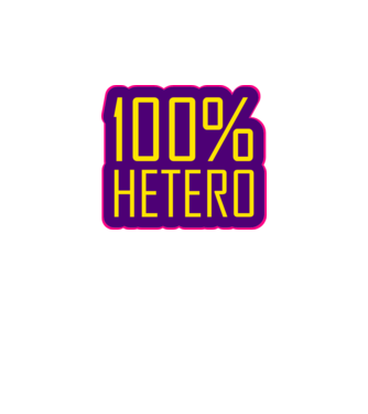 100% heteró minta királykék pólón