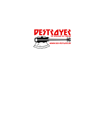 Destroyer - Fekete minta fehér/piros pólón