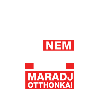 Maradj otthonka minta királykék pólón