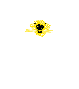 LION2 minta fekete pólón
