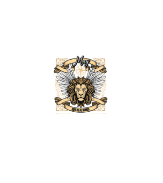KINGS ARE BORN 1985 - MÁJUS minta fekete pólón