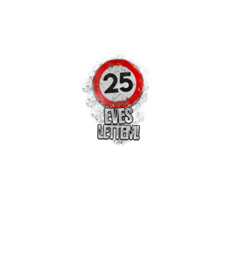 Speedlimit 25 éves minta fekete pólón