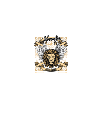 KINGS ARE BORN 1995 - NOVEMBER minta fekete pólón