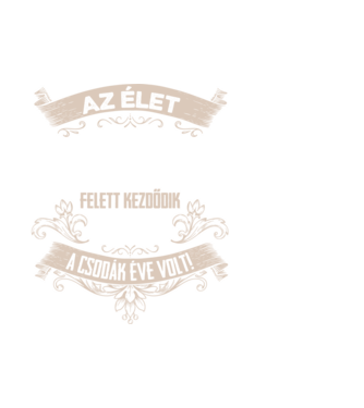 A csodák éve szülinapos 40 éves 1985 minta fehér pólón
