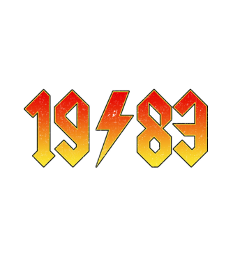 megszületik egy legenda 1983 SZEPTEMBER minta fehér pólón