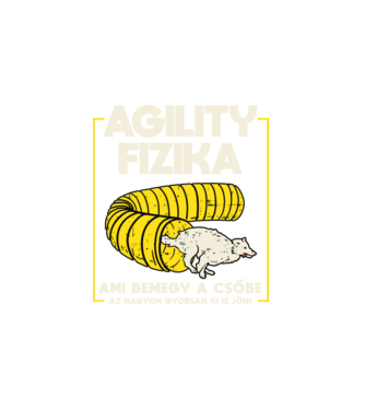 Agility fizika minta fehér pólón