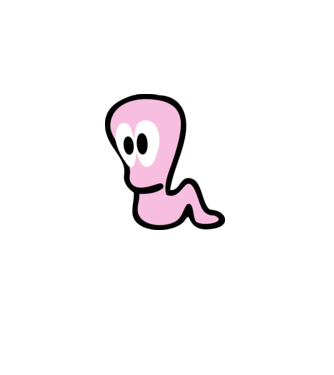 worms minta szürke pólón
