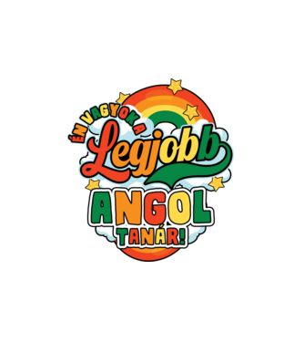 Legjobb angol tanár minta fehér pólón