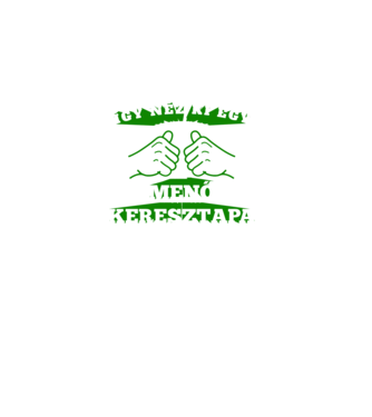 Így néz ki egy menő keresztapa minta almazöld pólón