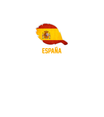 Spanyol zászló minta fehér pólón
