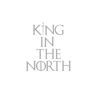 King in the North minta fekete pólón