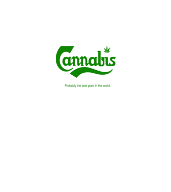 Cannabis minta fehér pólón