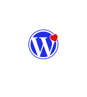 iLove WP minta fehér pólón