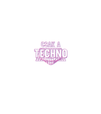 Csak a techno minta fekete pólón