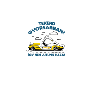 Balcsi Taxi minta fehér pólón