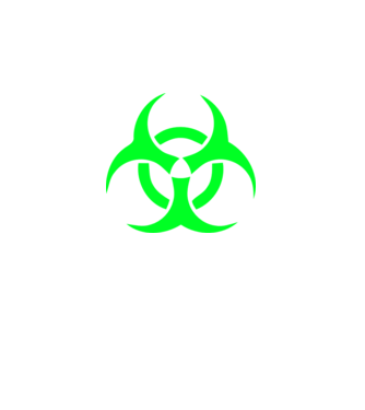 Biohazard minta dusty pink pólón