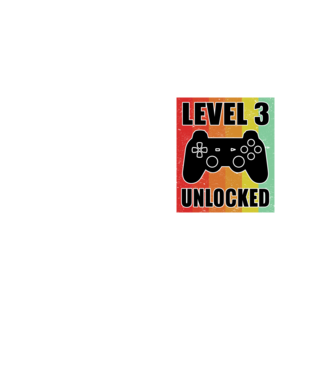 level 3 unlocked retro gamer minta neonsárga pólón