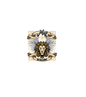 KINGS ARE BORN 1965 - MÁJUS minta fekete pólón
