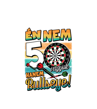 Darts Szülinap 50 éves minta fehér pólón